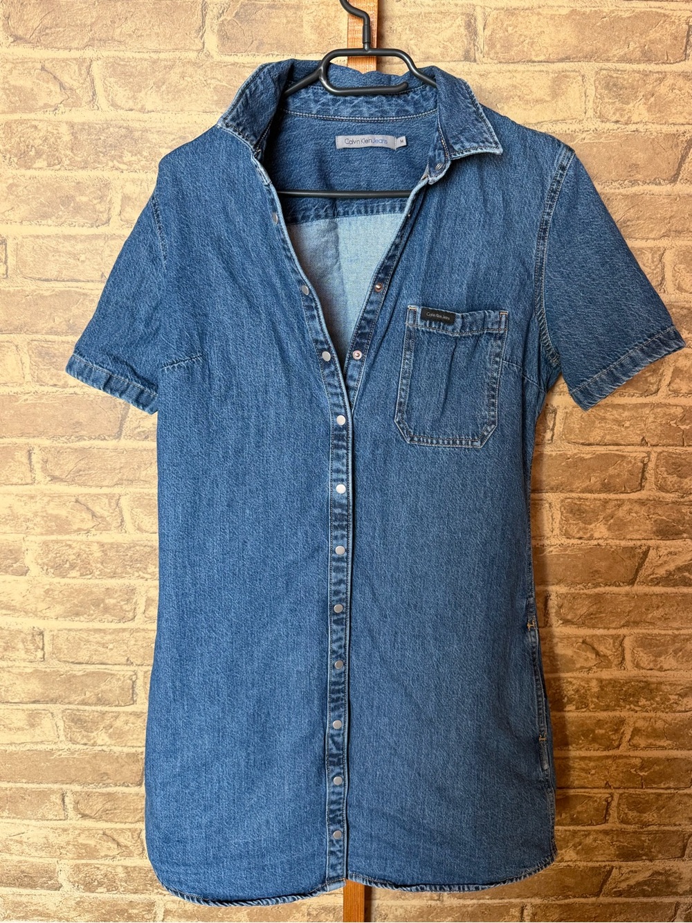 Calvin Klein denim mini dress medium